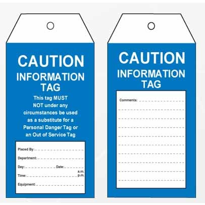 Lockout Tag Tear Proof Double Sided PSP108TP - PS-LOTO